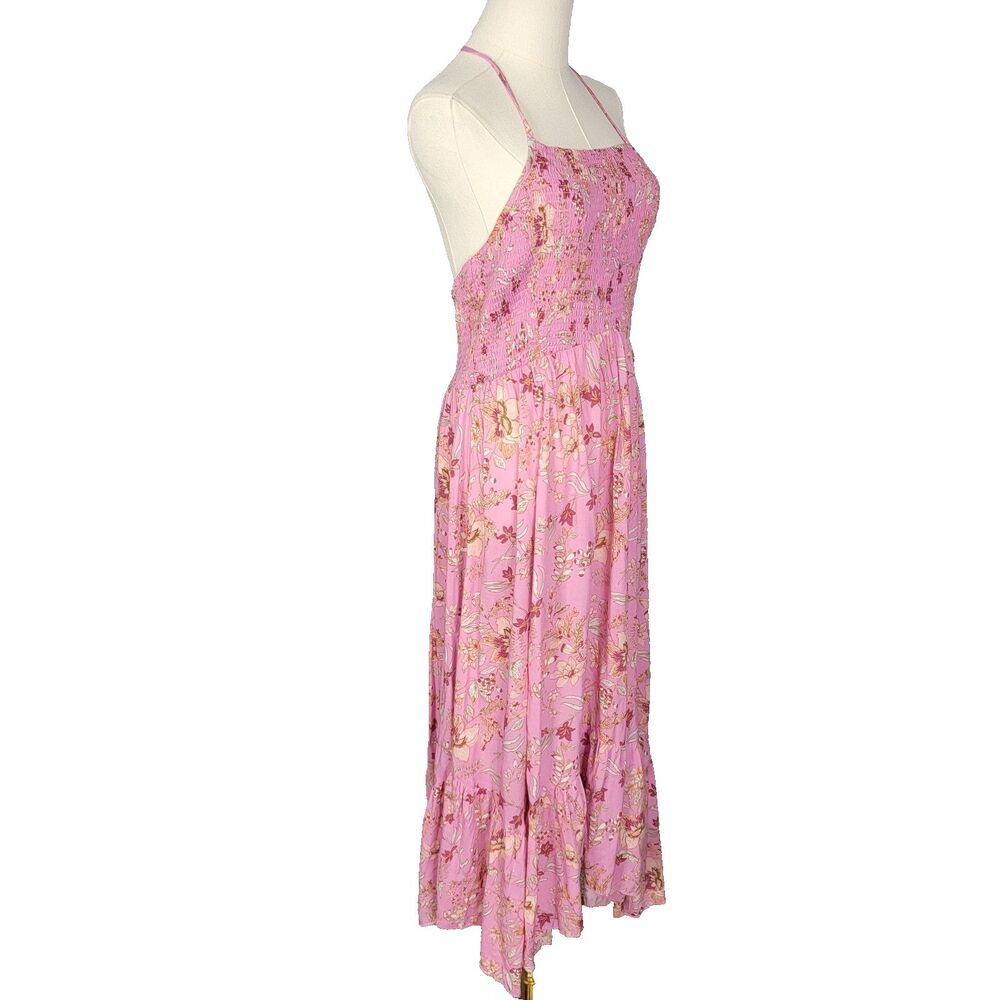 Free People Dress Size L Heat Wave Pink New with Tag Lightweight Flowy Midi Maxi - Picture 6 of 17